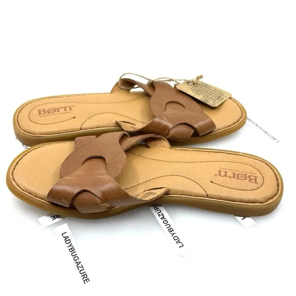 NWOB BORN Women's Isabella Slide Leather Sandal, Cushioned Comfort Shoe Size 7 - Picture 6 of 11